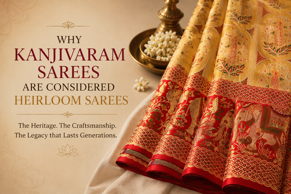 Why Kanjivaram Sarees Are Considered Heirloom Sarees