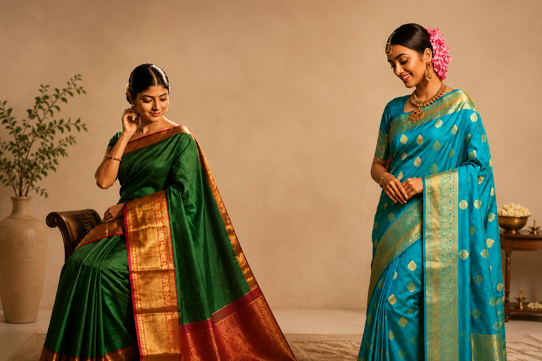 Best Saree Shop in Ludhiana | Buy Handwoven Silk Sarees Online