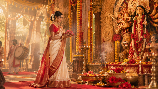 Saree for Durga Puja Ashtami: Elegant Traditional Looks for Women