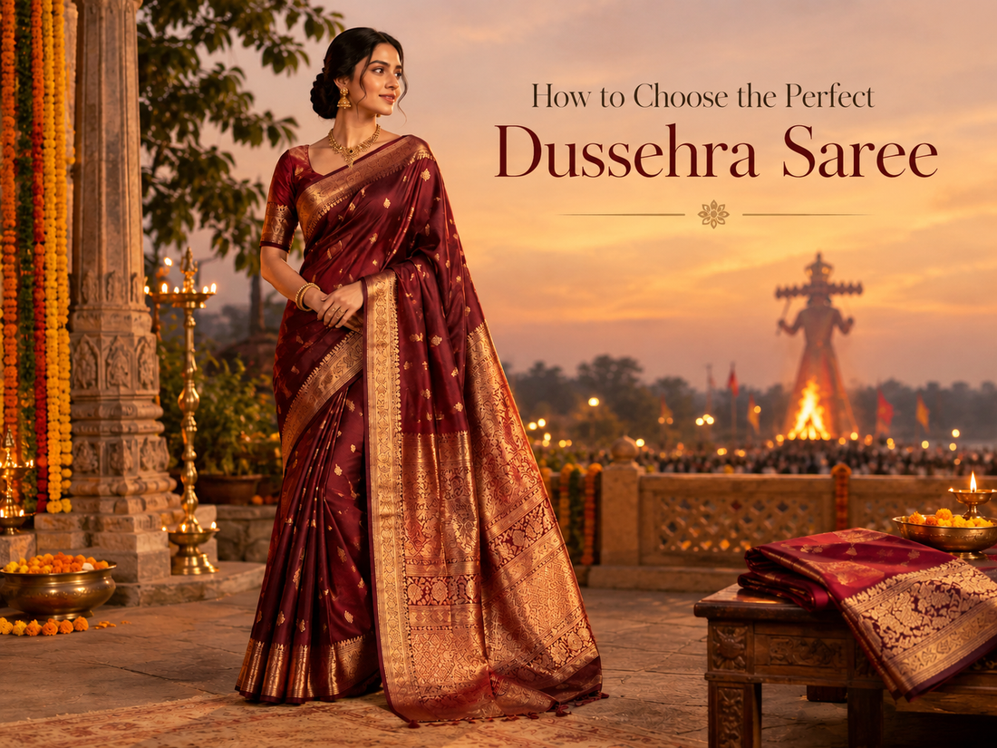 How to Choose the Perfect Dussehra Saree