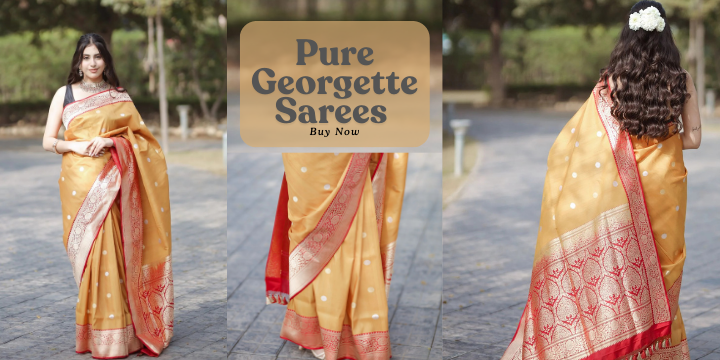 Buy Pure Georgette Sarees Online