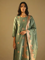 Elegant Cotton Chanderi Silk Suit Set