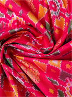 Handwoven Red & Green Patola Kanjivaram Silk Saree