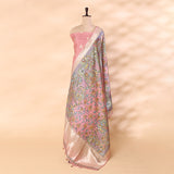 Serene Pink Banarasi Silk with Vibrant Kalamkari Dupatta