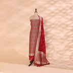 Regal Garnet Khin Khwab Suit with Luminous Cream-Spectrum dupatta
