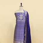 Electric Elegance Banarasi Silk Suit