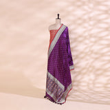 Twilight Spectrum Patola Suit with Vibrant Sunset Spectrum Dupatta