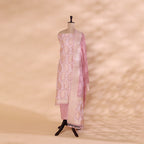 Rose Whisper Handwoven Banarasi Cotton Silk Jamdani Suit