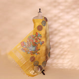 Golden Dawn Symphony Kalamkari Organza Dupatta