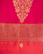 Handwoven Red & Pink Pure Kanjivaram Buta Silk Saree