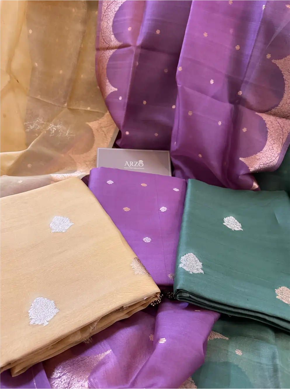 Elegant Cotton Chanderi Silk Suit Set
