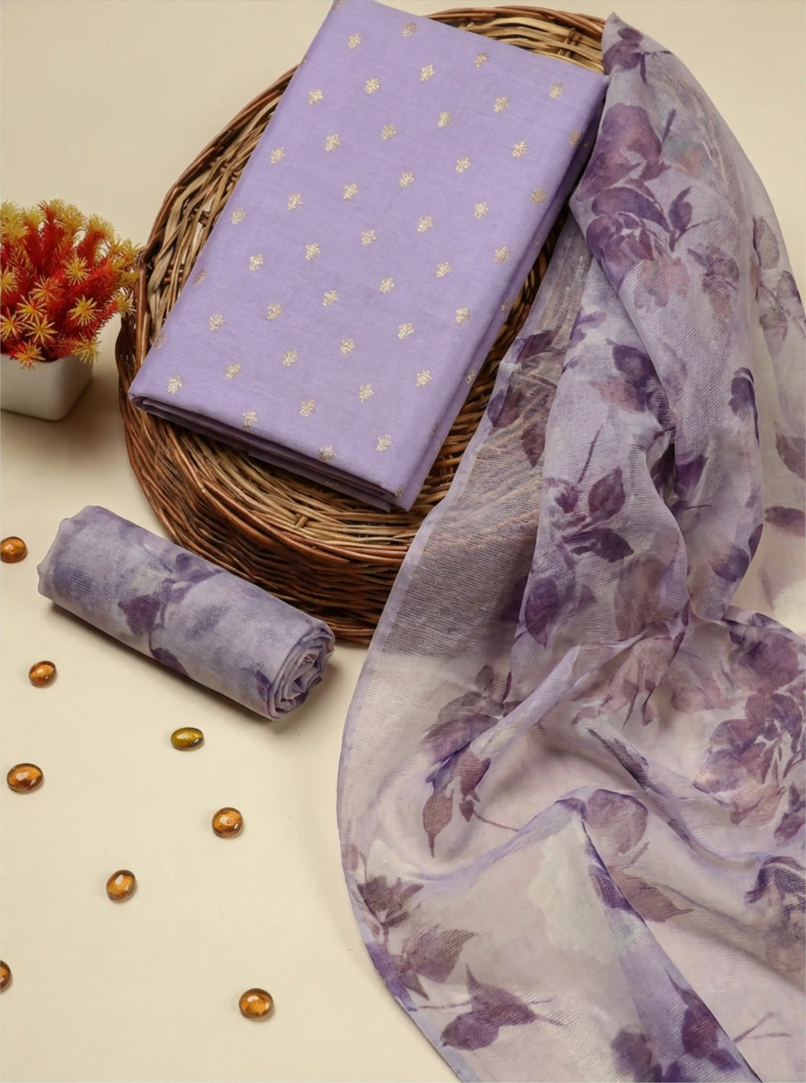 Chanderi Cotton Silk Suit