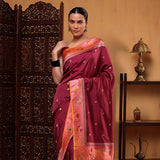 Royal Orchid Silk Saree