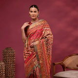 Kaleidoscope Kantha Tussar Silk Saree