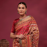 Kaleidoscope Kantha Tussar Silk Saree