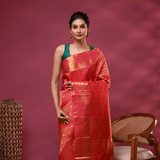 Rose Radiance Kanjivaram Silk Saree