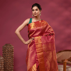 Royal Plum Kanjivaram Silk Saree