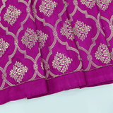 Fuchsia Grace Satin Silk Saree