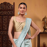 Verdant Elegance Handwoven Banarasi Cotton Saree