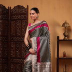 Fuchsia Majesty Satin Saree