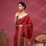 Celestial Dawn Silk Saree