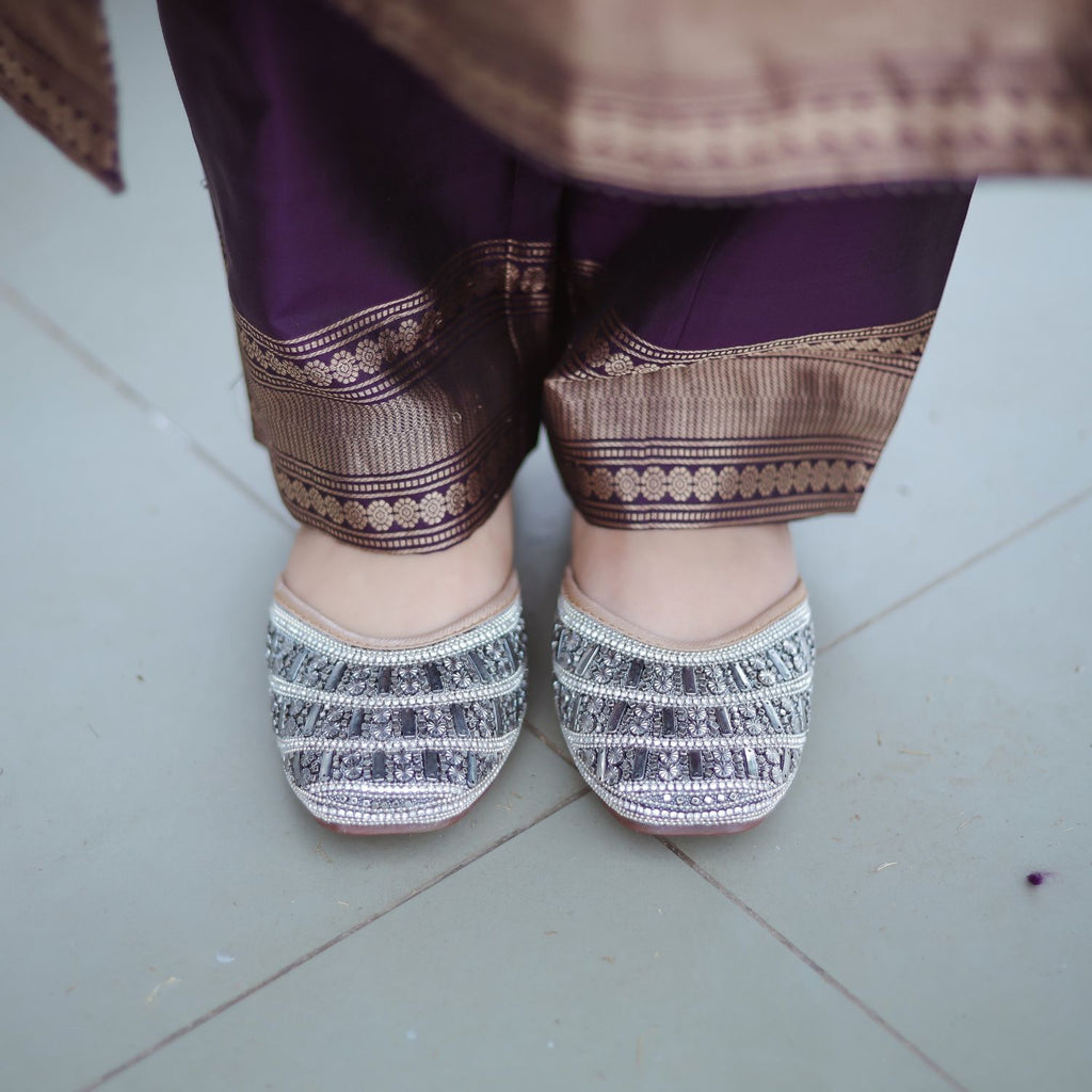 Classic Banarasi silk suit for wedding and festive occasions