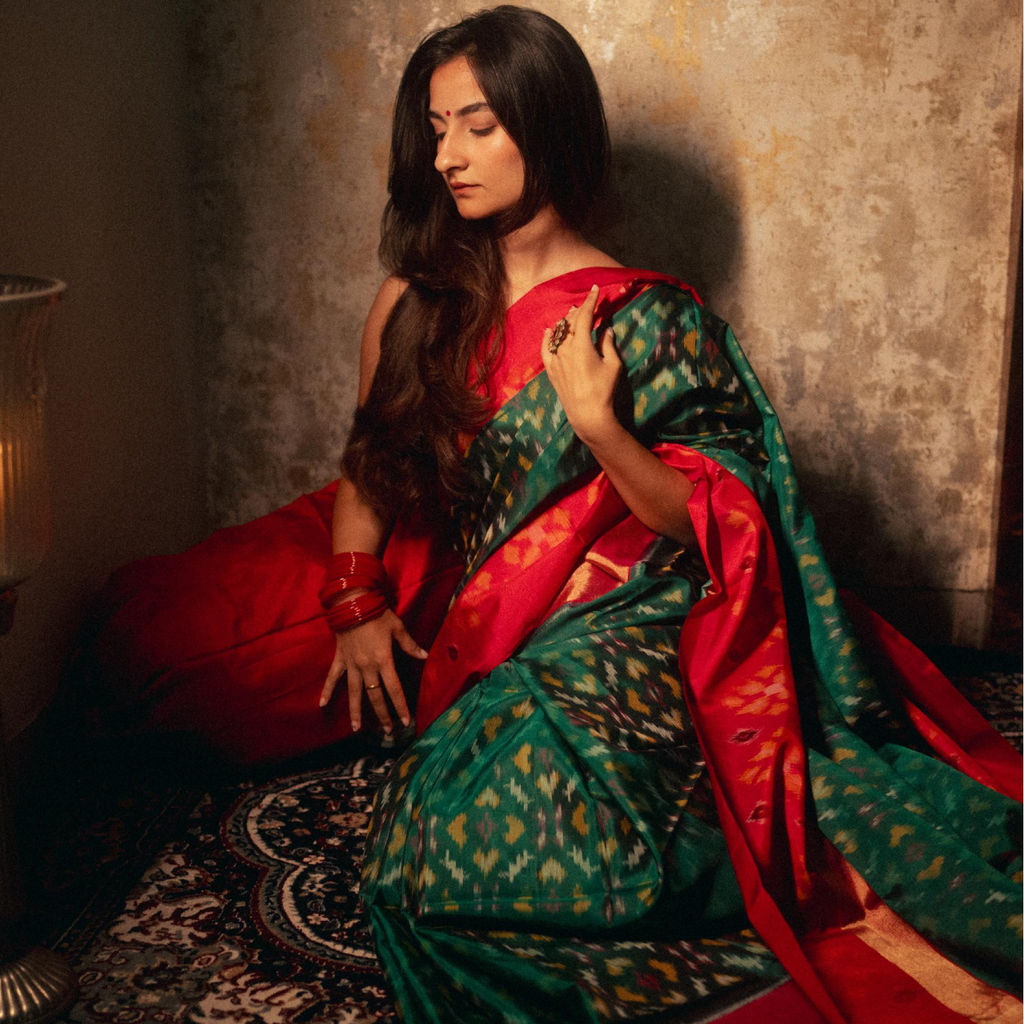 Designer Kanji Patola saree suitable for festive and wedding functions