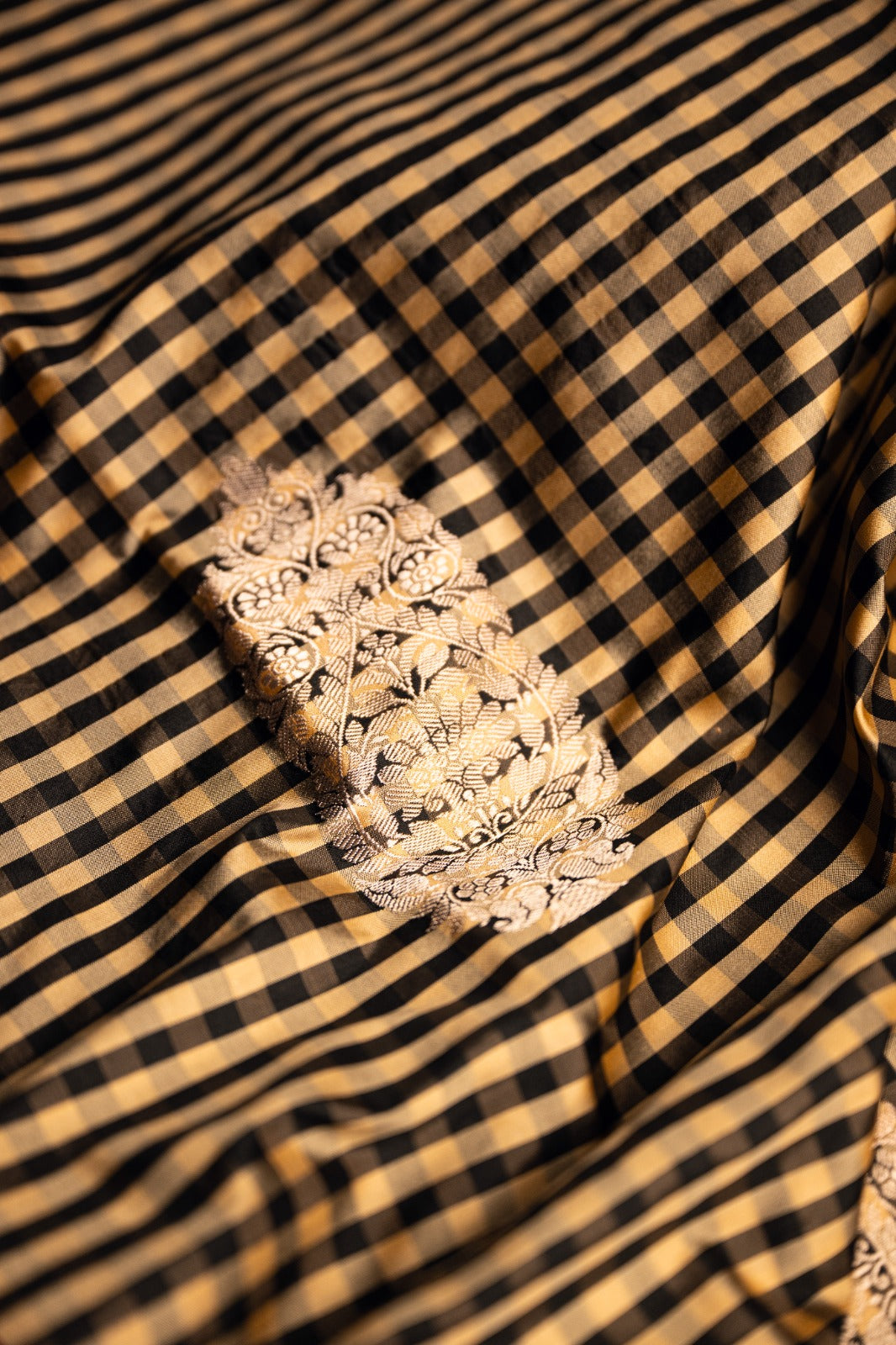 Designer katan satin silk saree for party and traditional wear