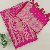 Regal Pink Banarasi Silk Suit