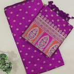 Regal Wine Banarasi Silk Suit