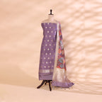 Majestic Violet Banarasi Jaal Attire