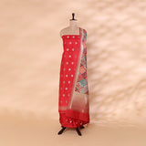 Luminous Carrot Blossom Elegance EnsembleL with Pichwai Dupatta