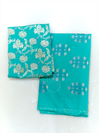 handwoven-munga-silk-seafoam-green-phulkari-suit-fabric-folded-dupatta