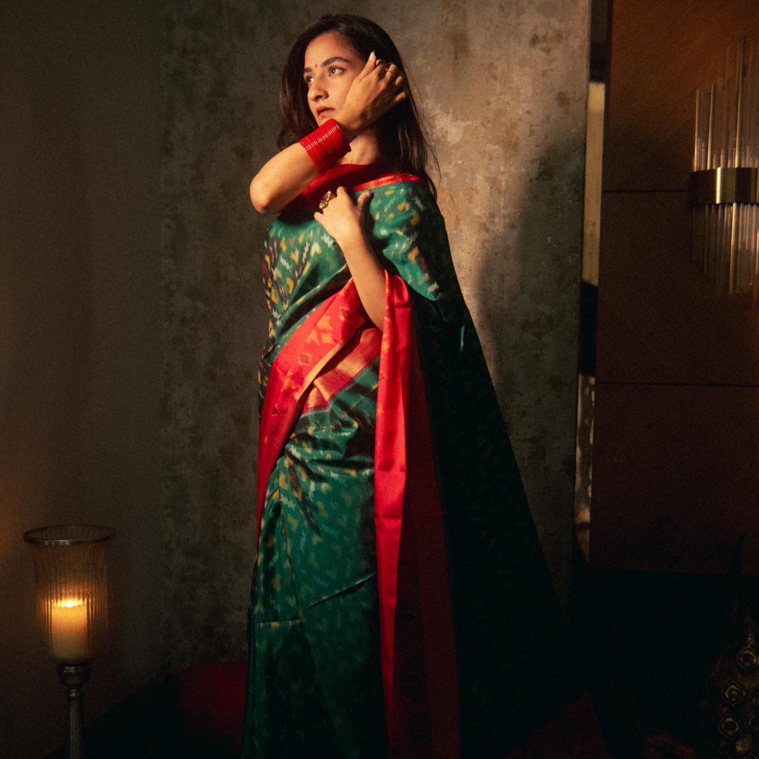 Kanji Patola saree with rich woven pattern and ethnic design for women