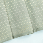 Complete flat layout presentation of the 5.5-meter Misty Twilight Banarasi cotton saree showing the full body pattern and unstitched blouse piece.