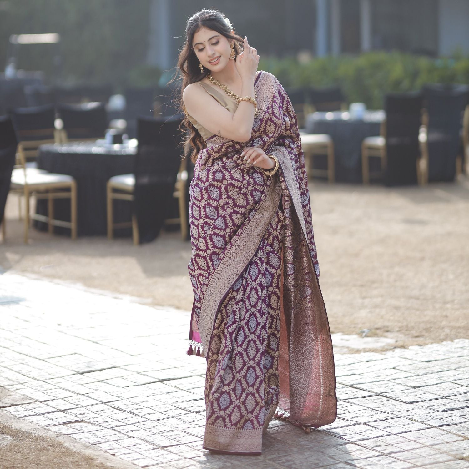 Premium Kadwa silk saree suitable for bridal and traditional events