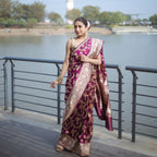 Premium katan silk saree with smooth fabric and ethnic style for women