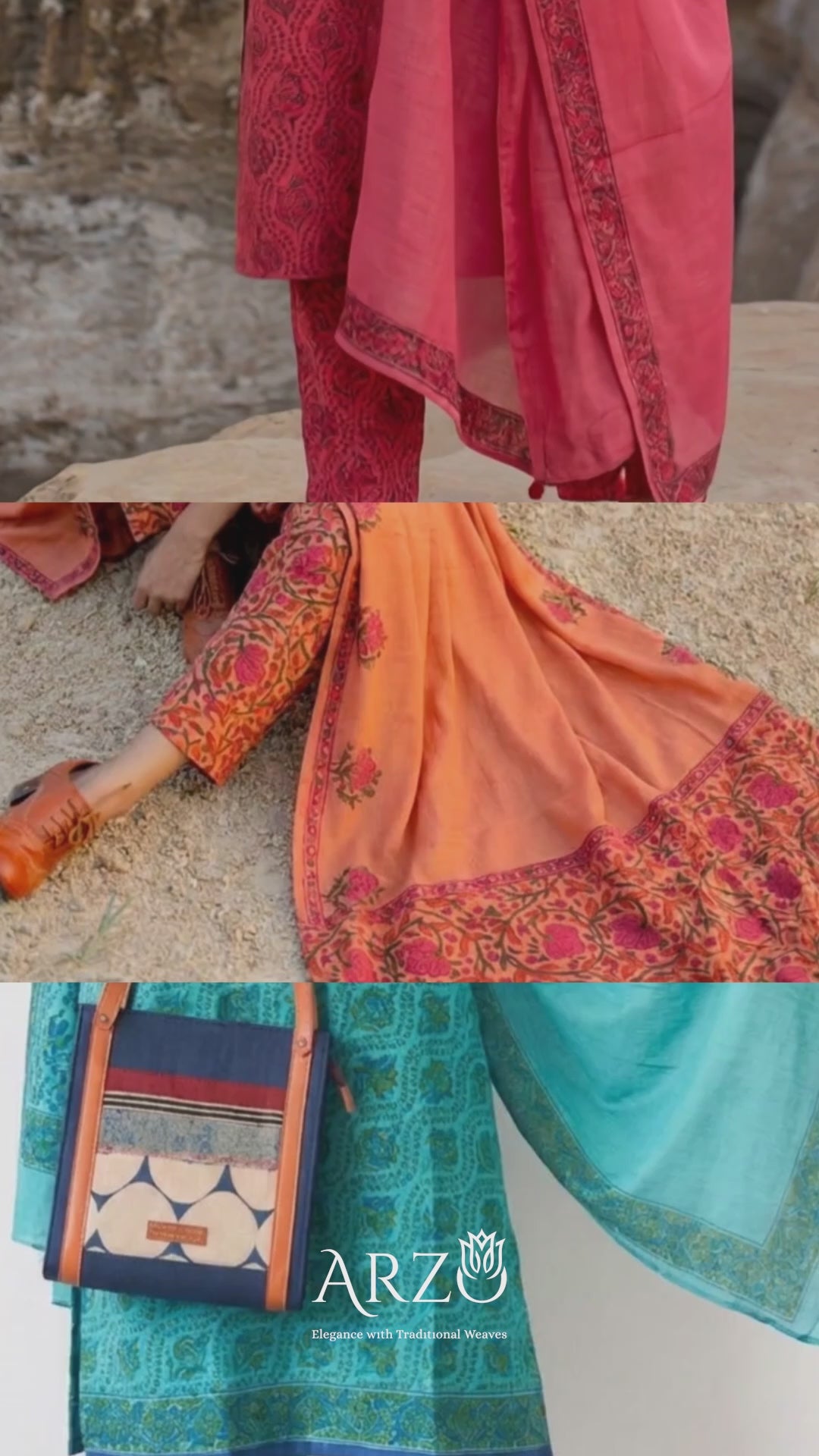 Pure crepe silk suits