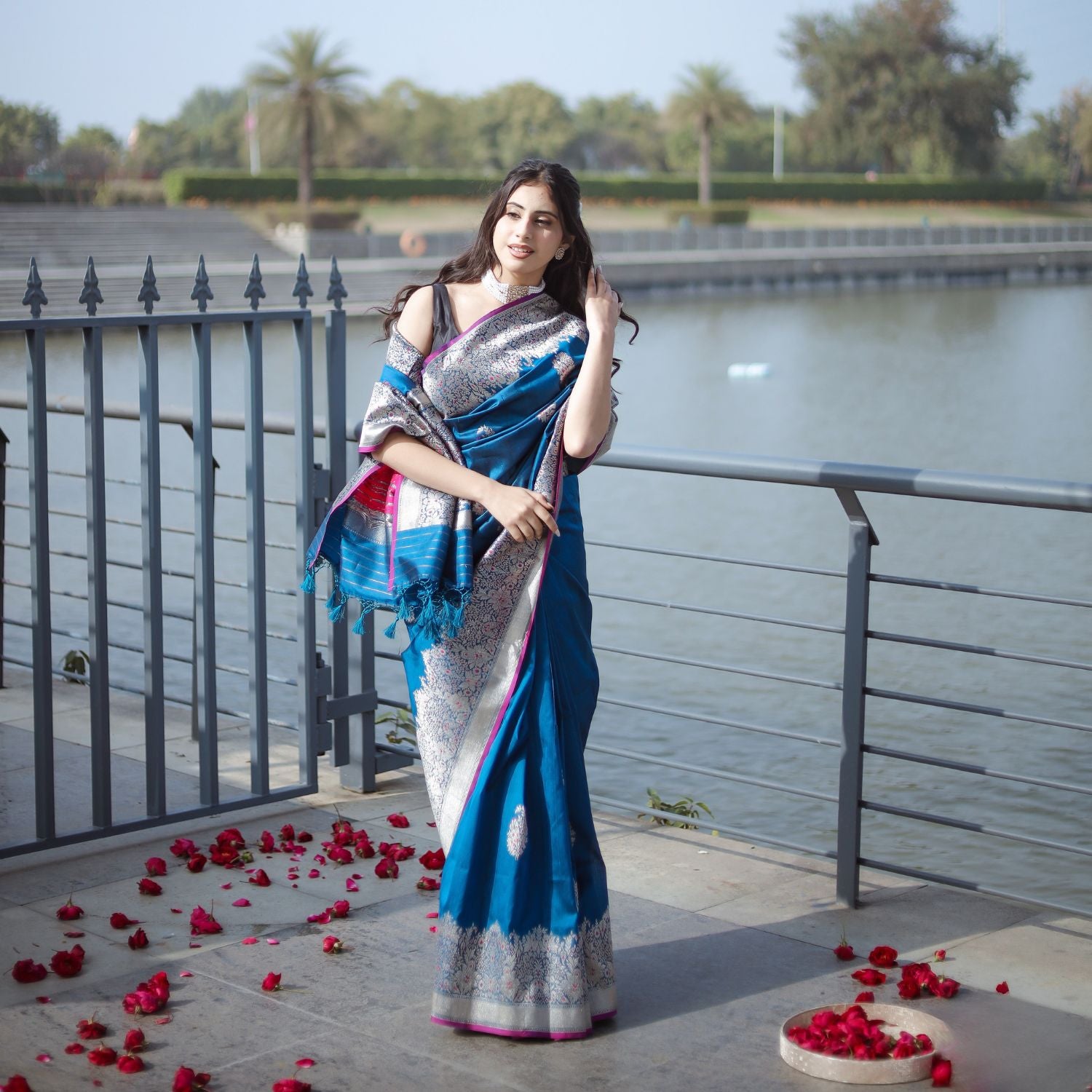 Pure tussar silk saree with natural texture for festive and traditional wear